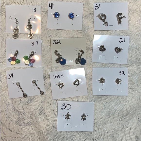 $15 pick a pair Brighton earrings Silver jewelry - Picture 3 of 4